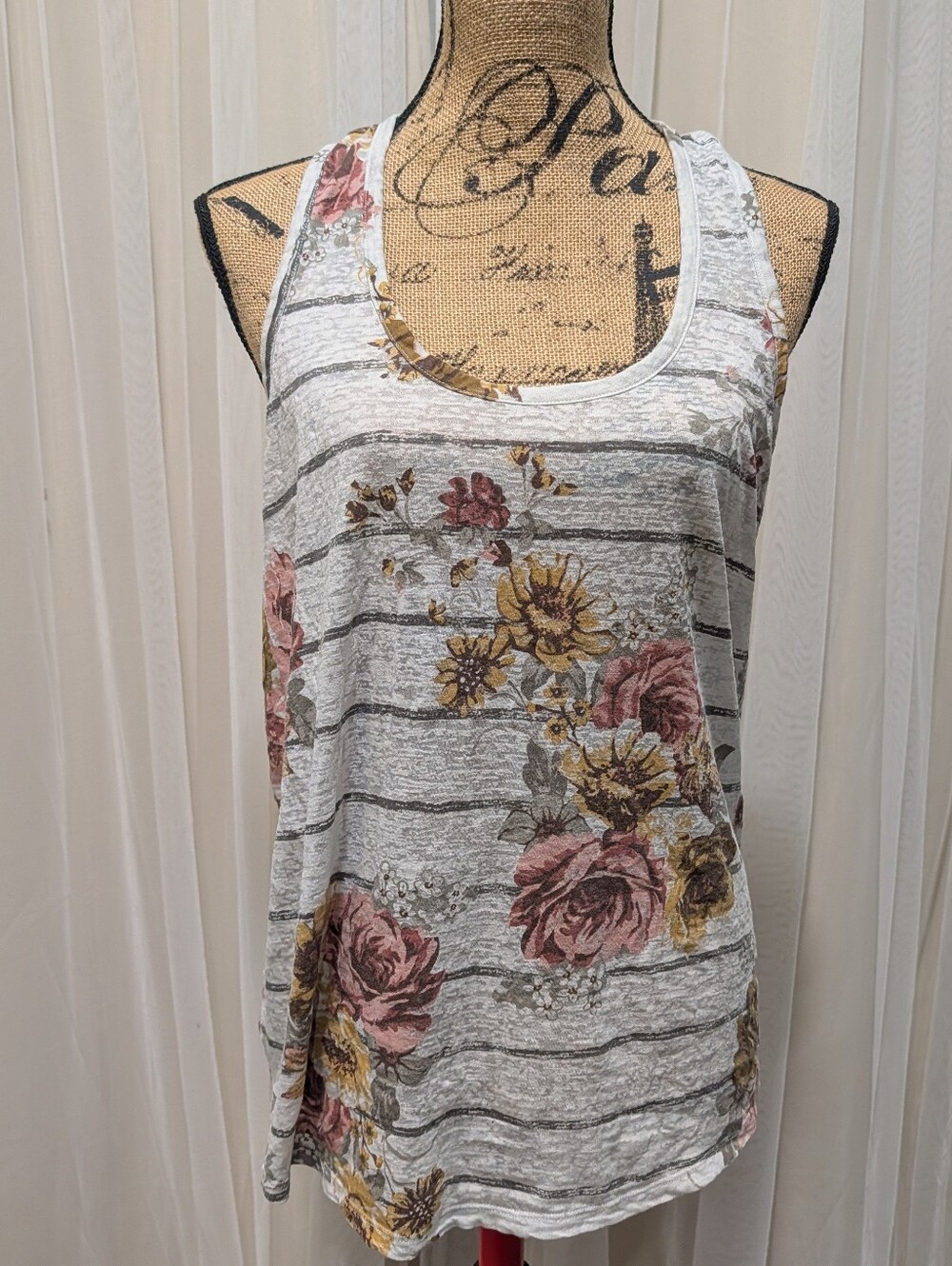 Racerback Tank Floral Print